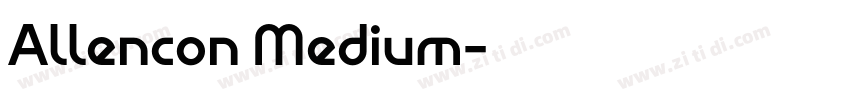 Allencon Medium字体转换 Allencon Medium字体转换